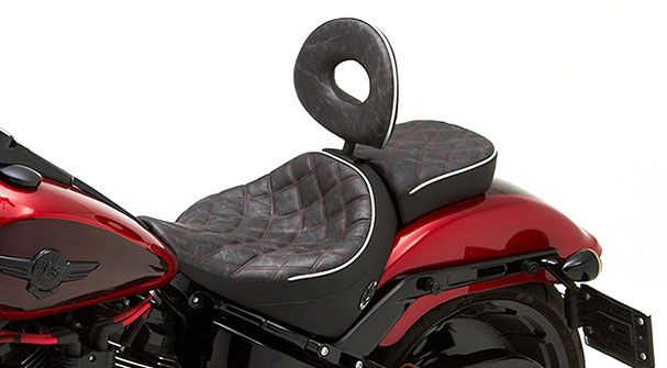 2010-17 Fat Boy Softail Classic Solo & Pillion Sadle - Image 3