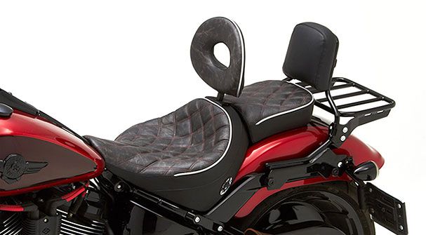 2010-17 Fat Boy Softail Classic Solo & Pillion Sadle - Image 2